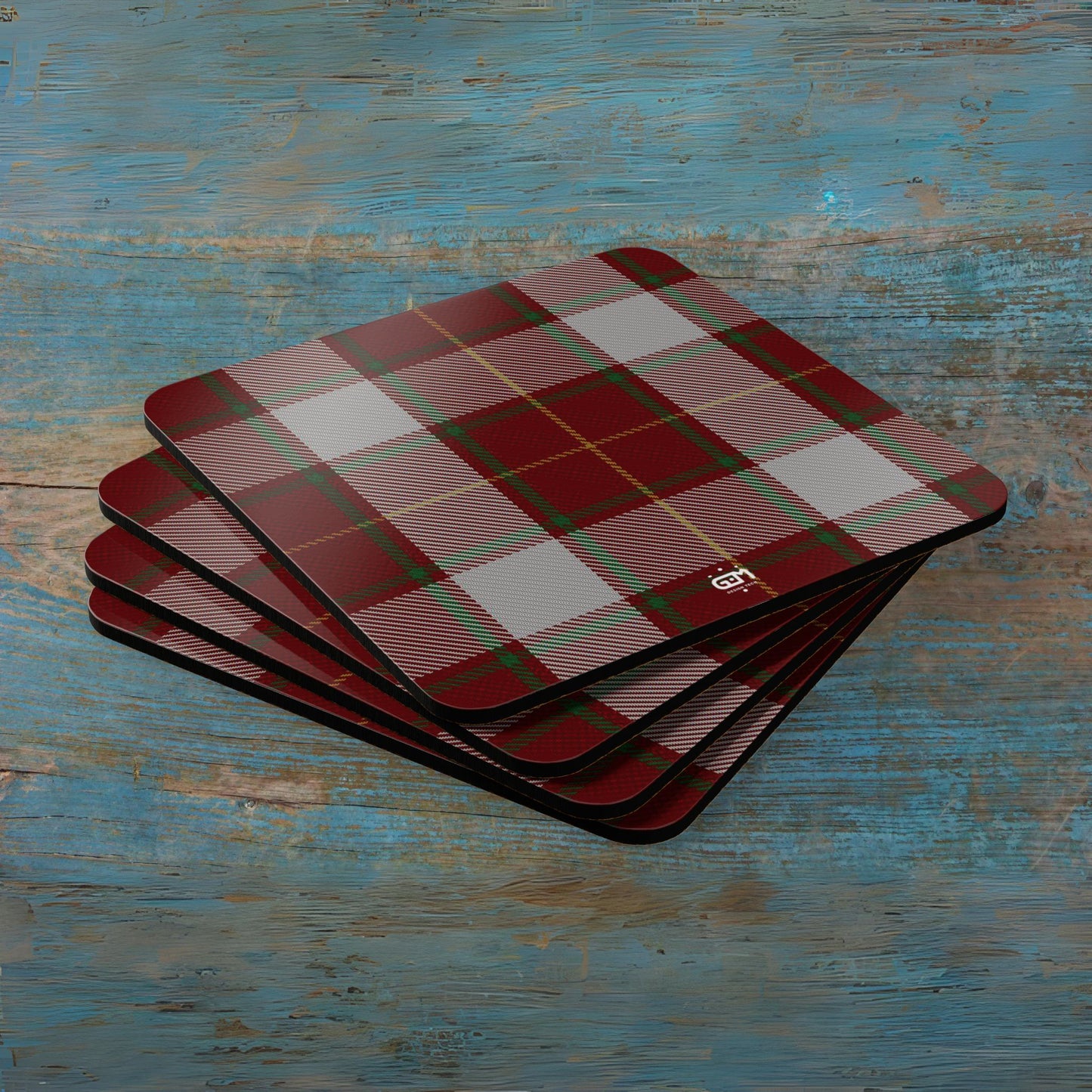Scottish Tartan Cork Coaster Set (M/Mc/Mac)