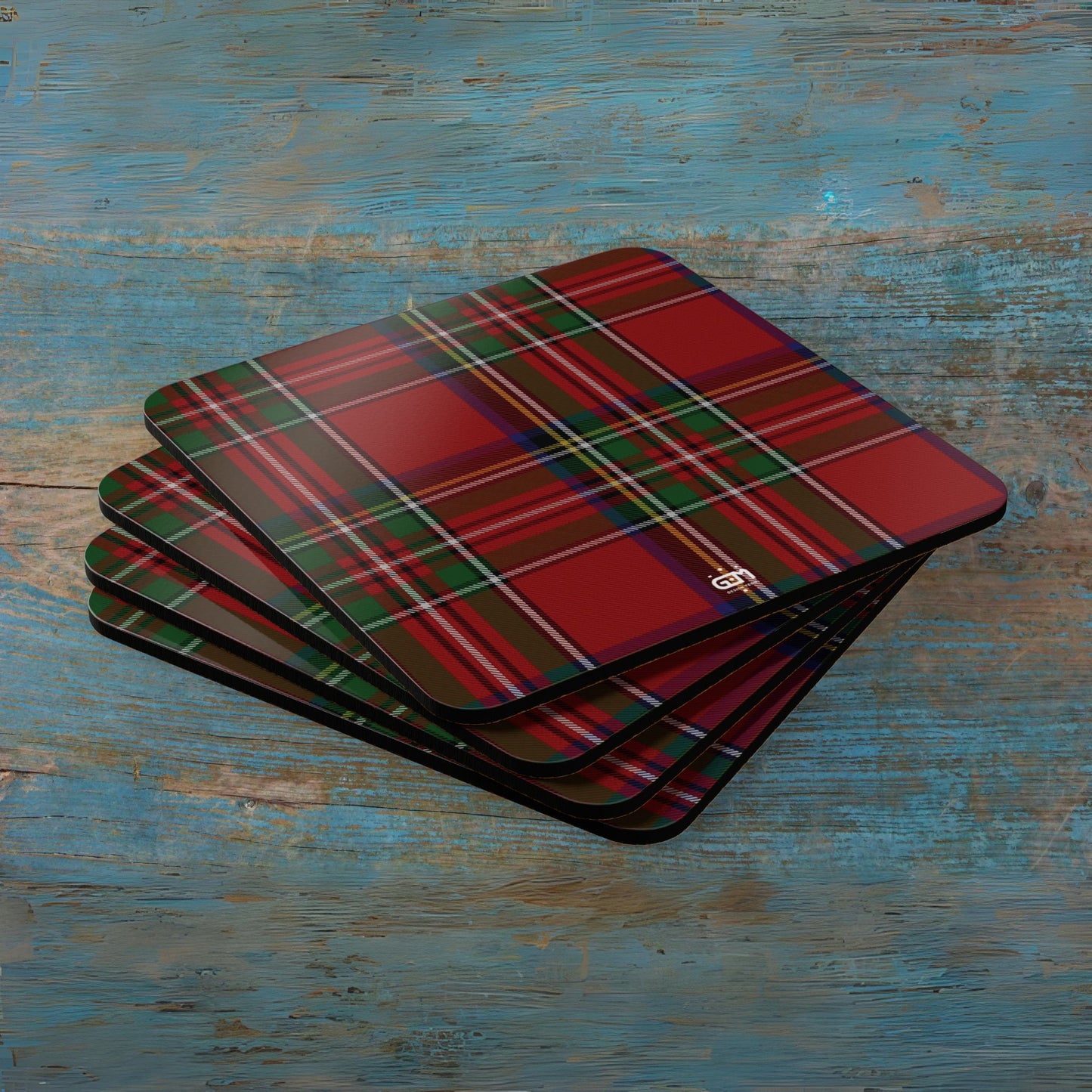Scottish Tartan Cork Coaster Set (N-S)