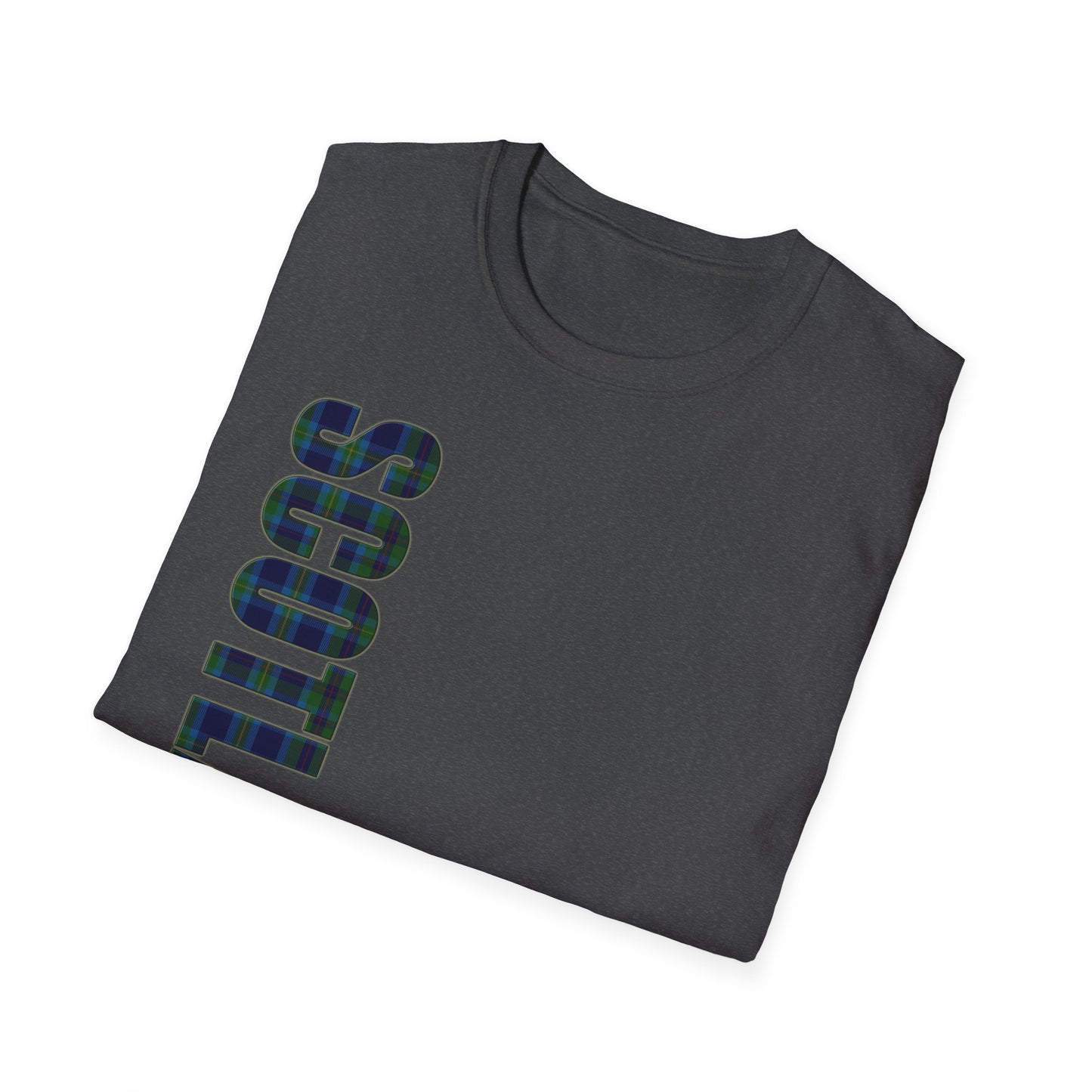 Tartan Scotland Lettrage Softstyle T-shirt unisexe, Miller Tartan Tee