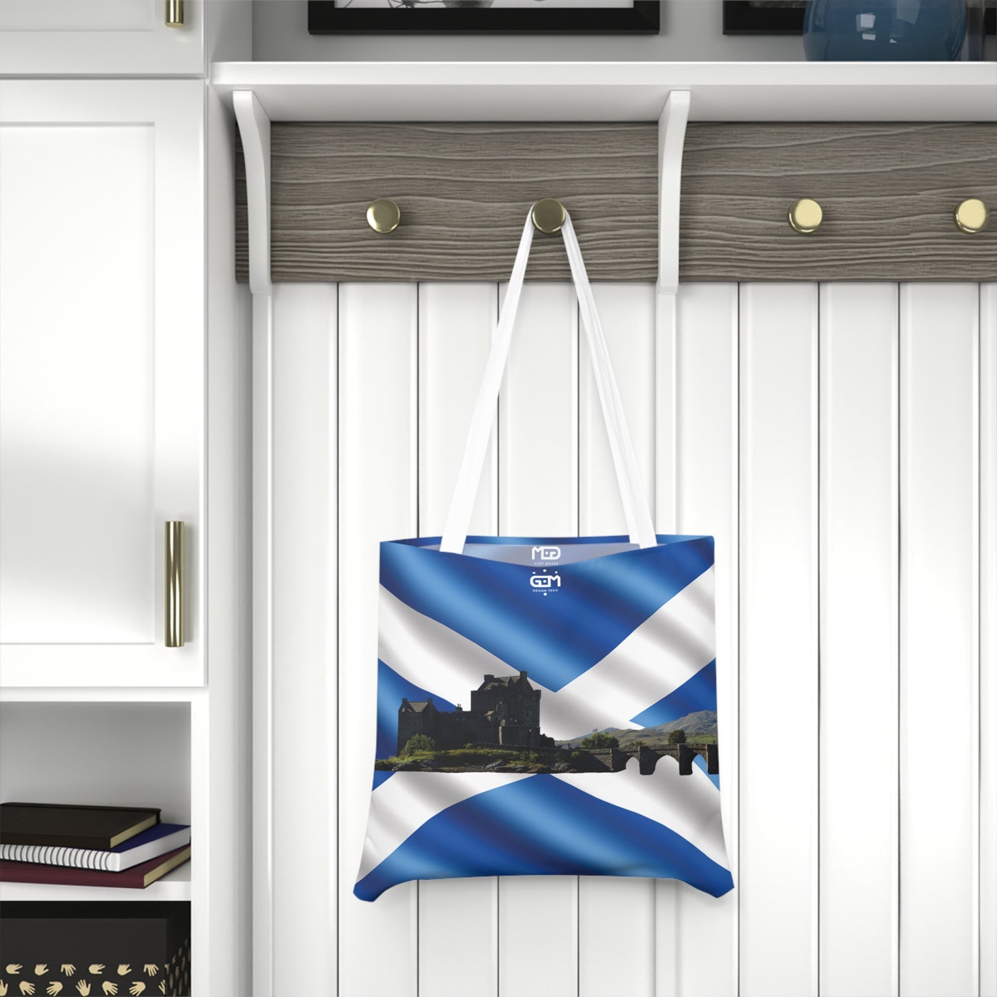 Scottish Saltire Shoulder Tote Bag