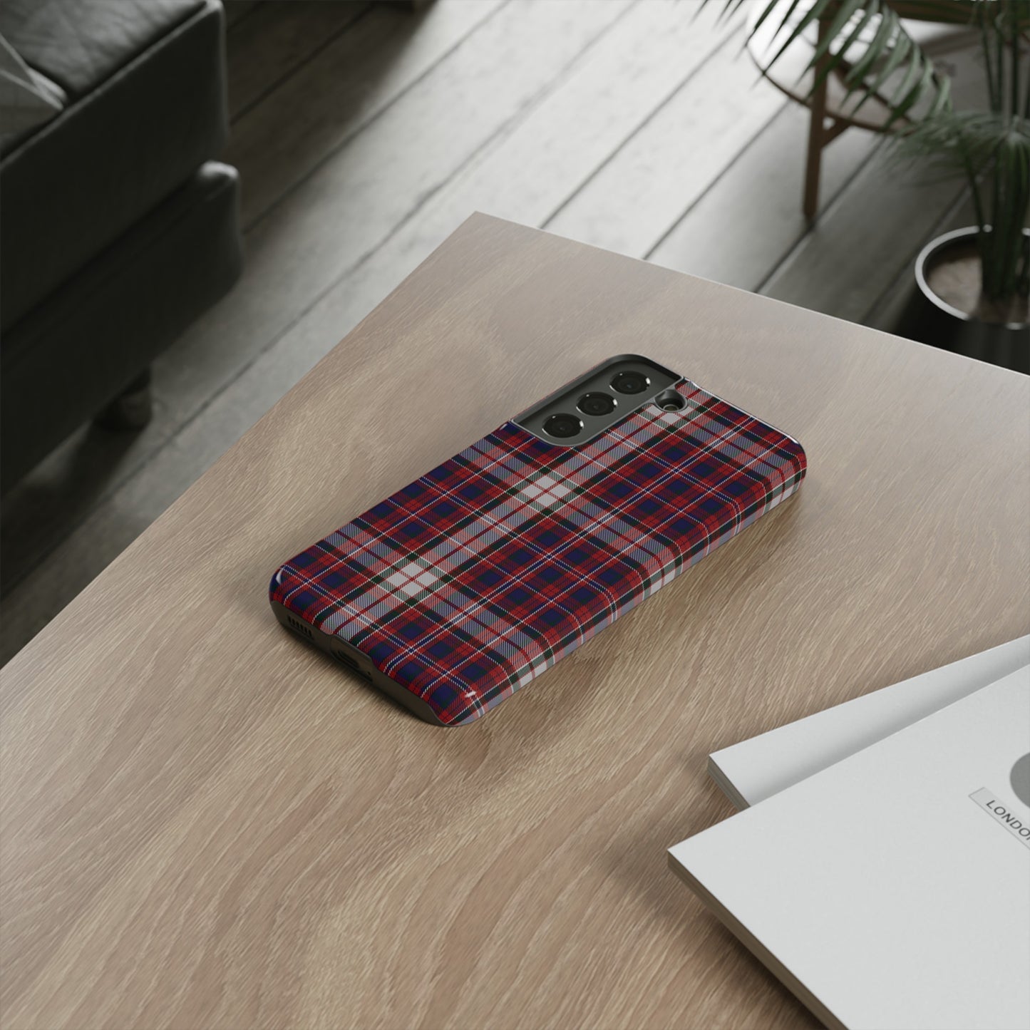 Étui de téléphone à motif tartan écossais - Robe MacFarlane, divers