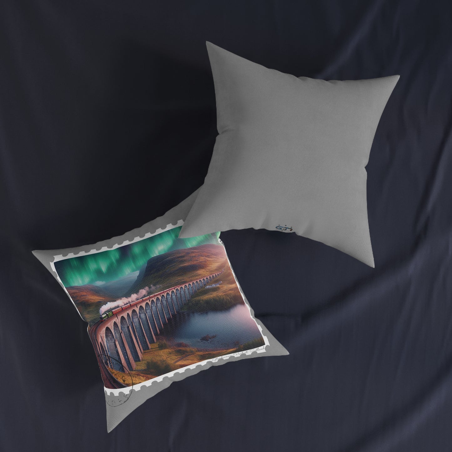 Glenfinnan Viaduct Art Stamp Coussin carré, différentes tailles