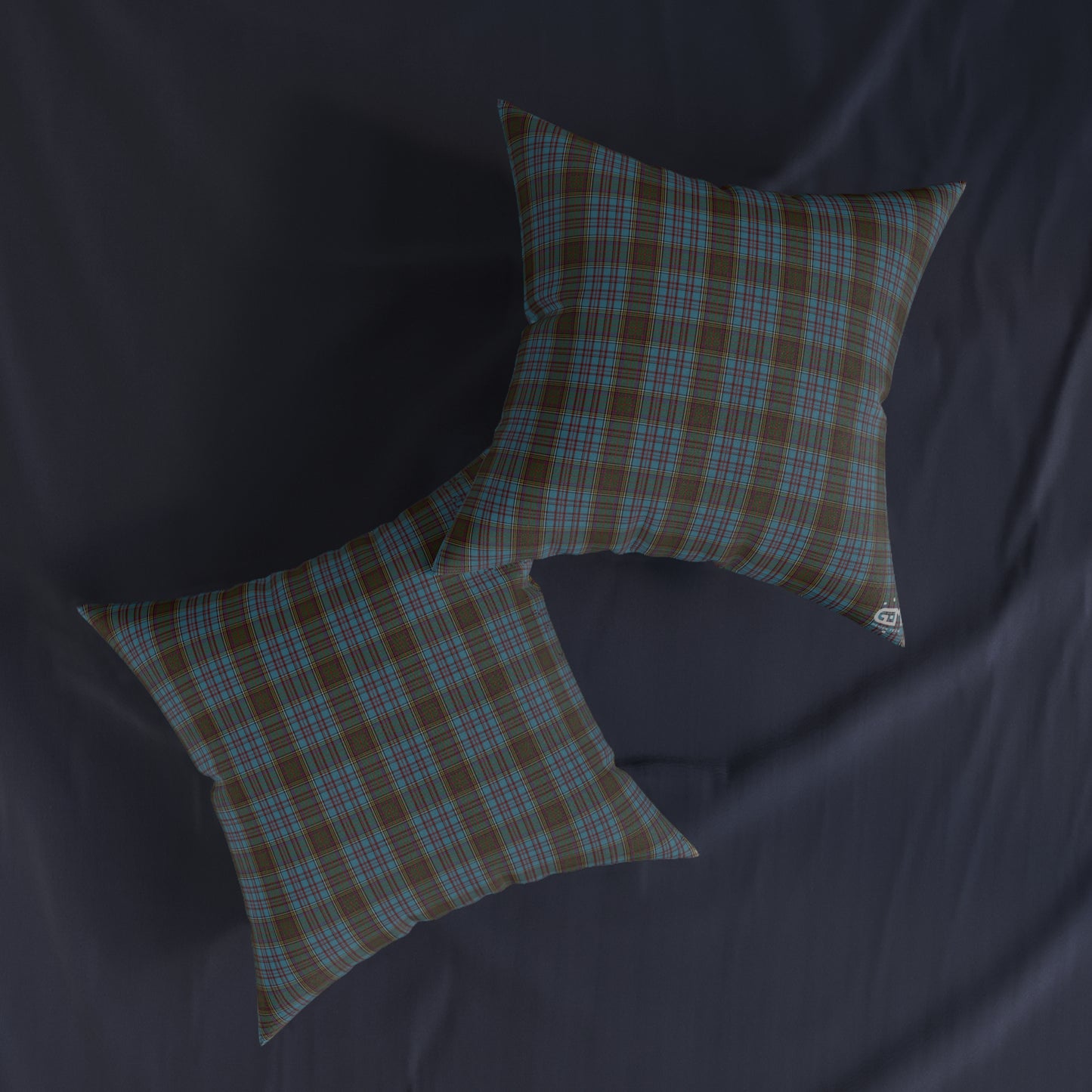 Coussin Carré Réversible : Anderson Tartan, Différentes Tailles