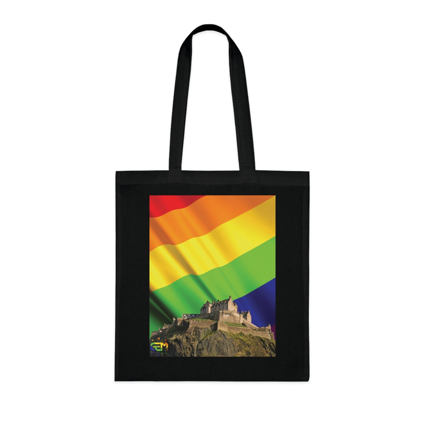 Ciel de drapeau de fierté du château d'Édimbourg Tote bag doublé