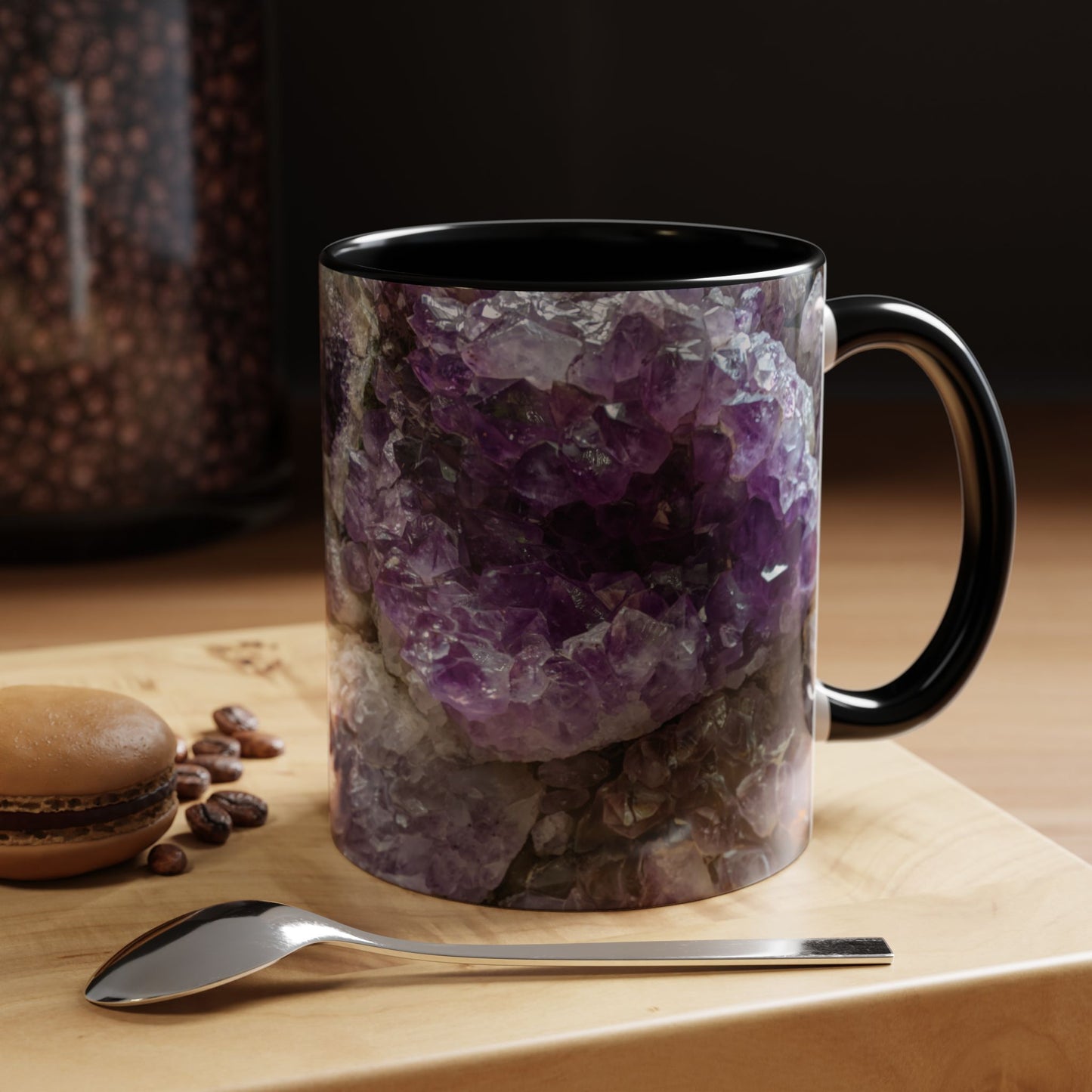 Tasses décoratives Écosse en gros plan - Scènes variées (noir)