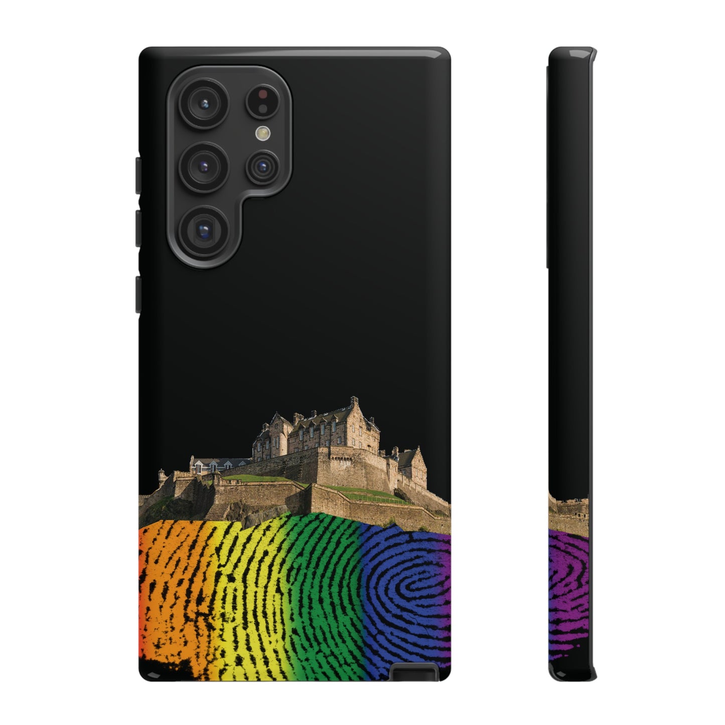 Edinburgh Castle Pride Rockface Phone Case - Fingerprint, Various