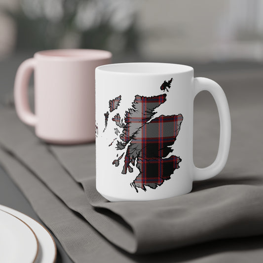 Tasse de carte de tartan d’Écosse - MacPherson Tartan, différentes tailles