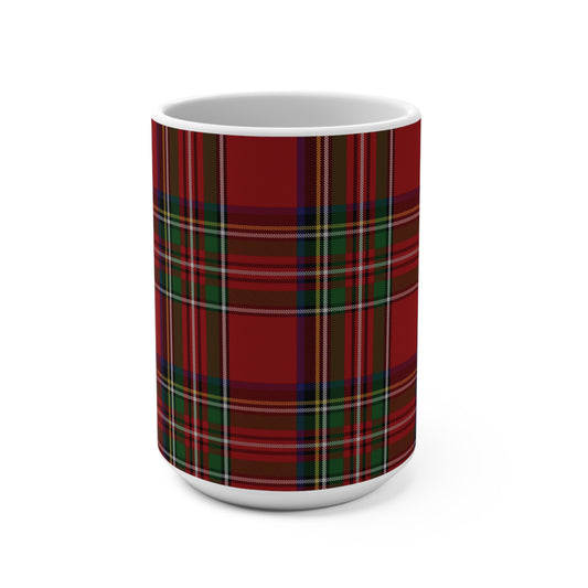 Scottish Tartan Mug 15oz, Stewart Royal Tartan