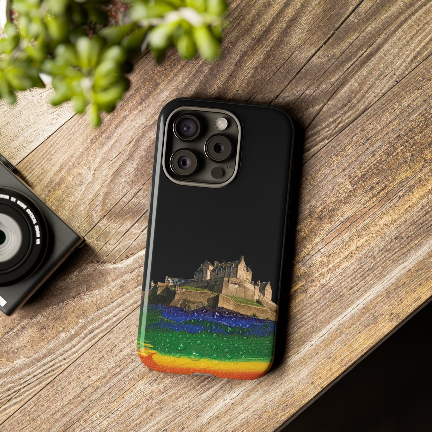 Edinburgh Castle Pride Rockface Phone Case - Rain, Various