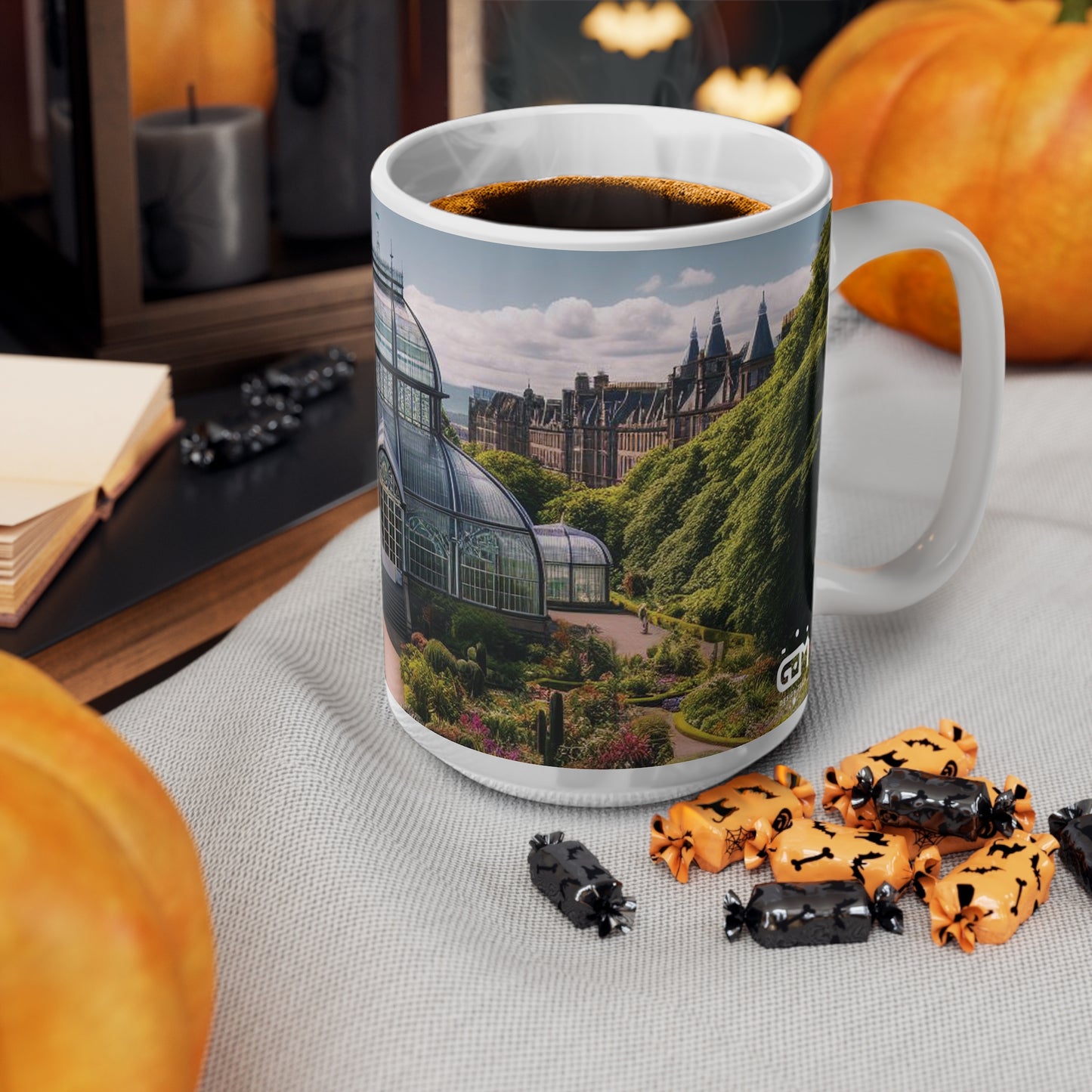 Botanic Gardens Glasgow Mug, Coffee Cup, Tea Cup, Scotland, White