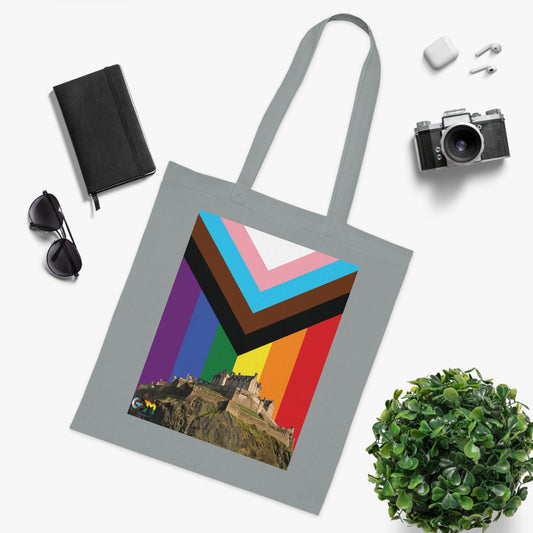 Edinburgh Castle Pride Progress Sky Cotton Tote Bag