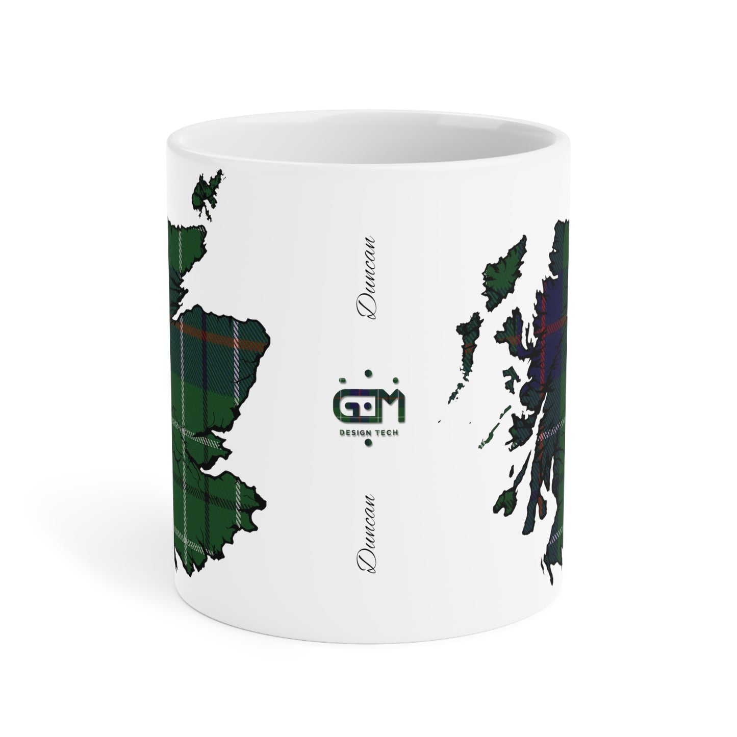 Tasse de carte de tartan d’Écosse - Duncan Tartan, différentes tailles