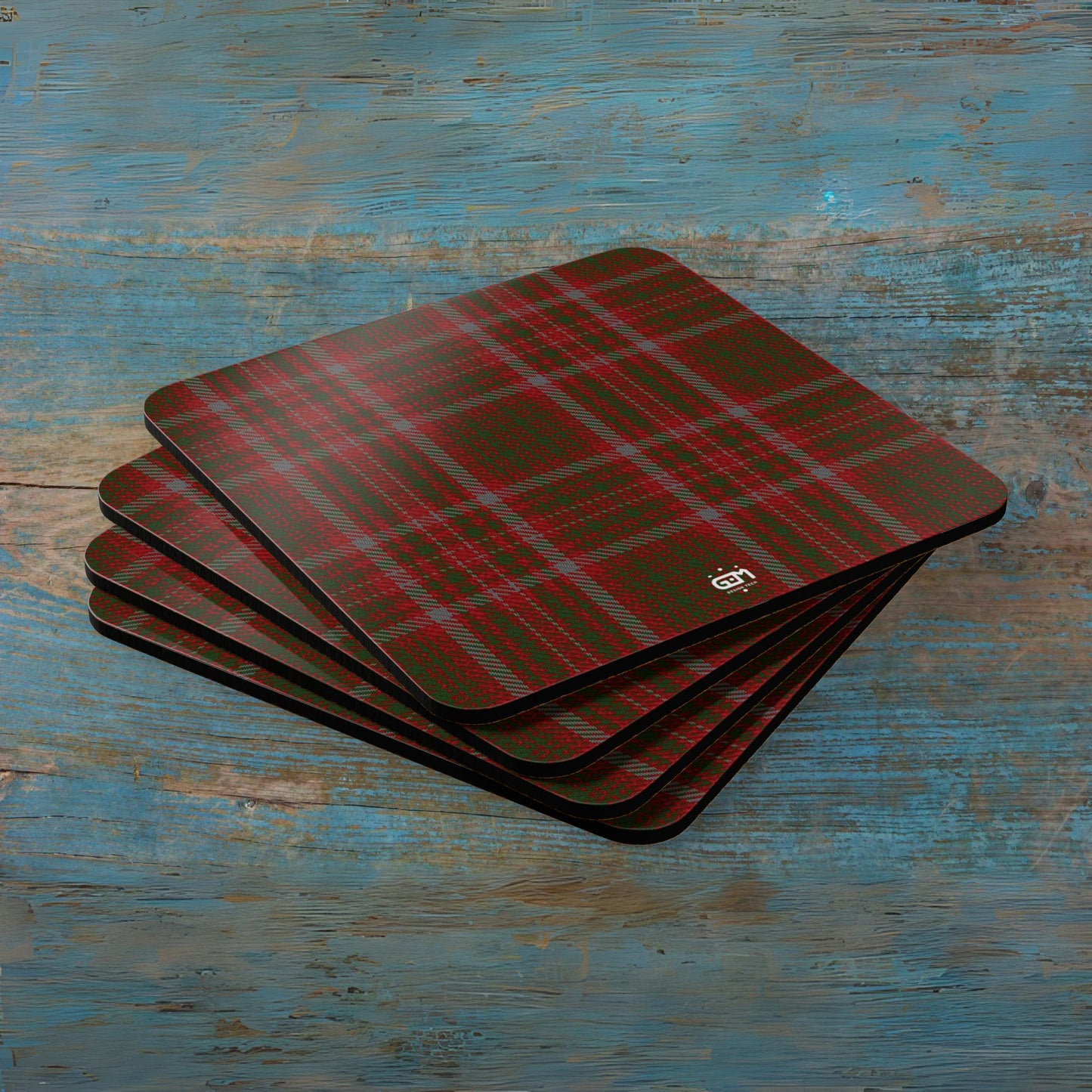 Scottish Tartan Cork Coaster Set (M/Mc/Mac)
