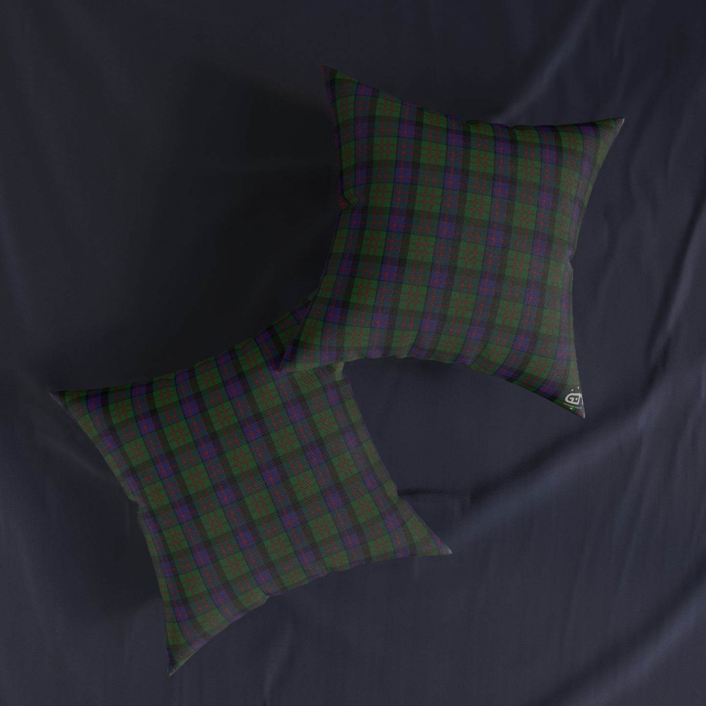 Coussin Carré Réversible : MacDonald Tartan, Différentes Tailles