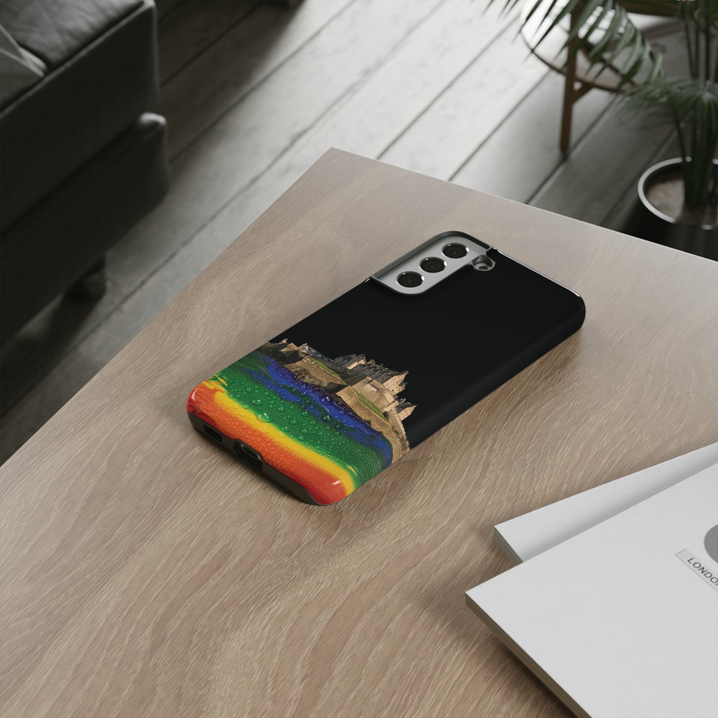 Edinburgh Castle Pride Rockface Phone Case - Rain, Various