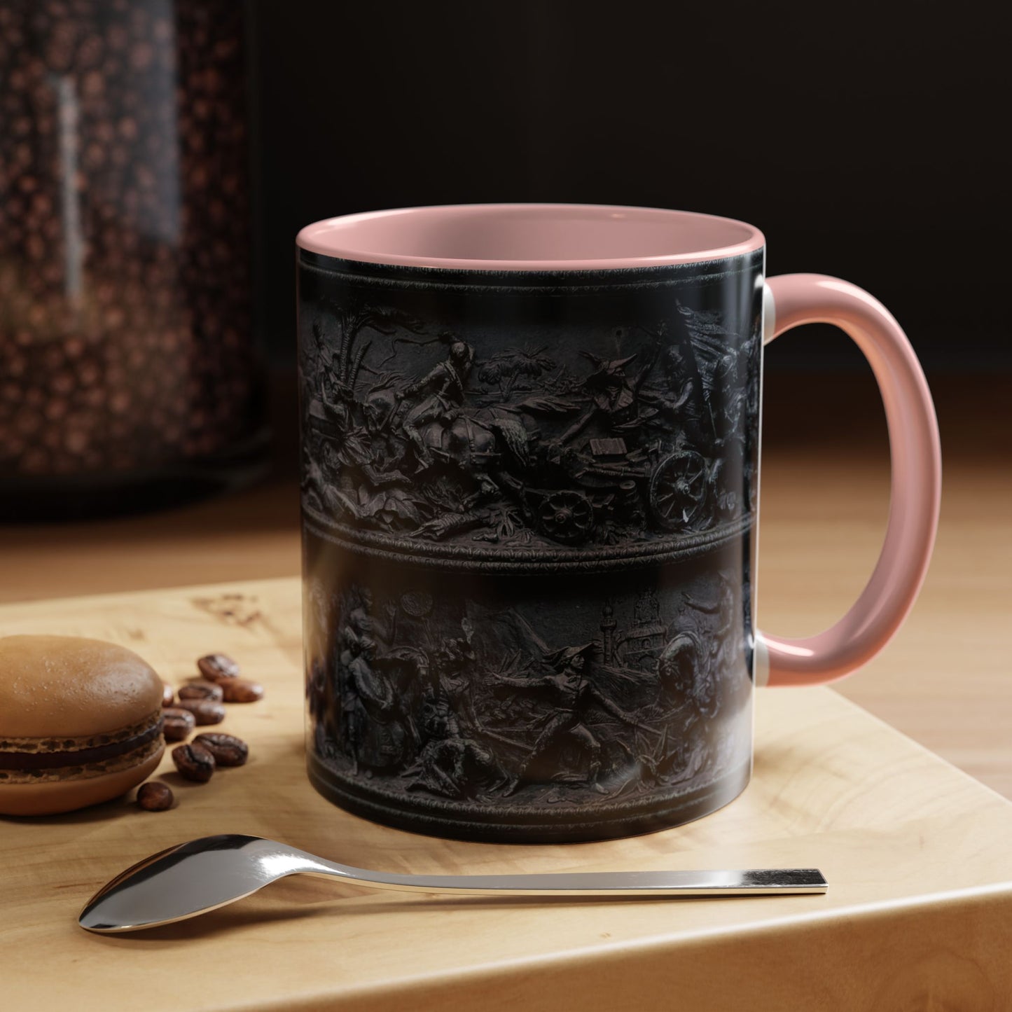 Tasses décoratives Écosse en gros plan - Scènes variées (rose)
