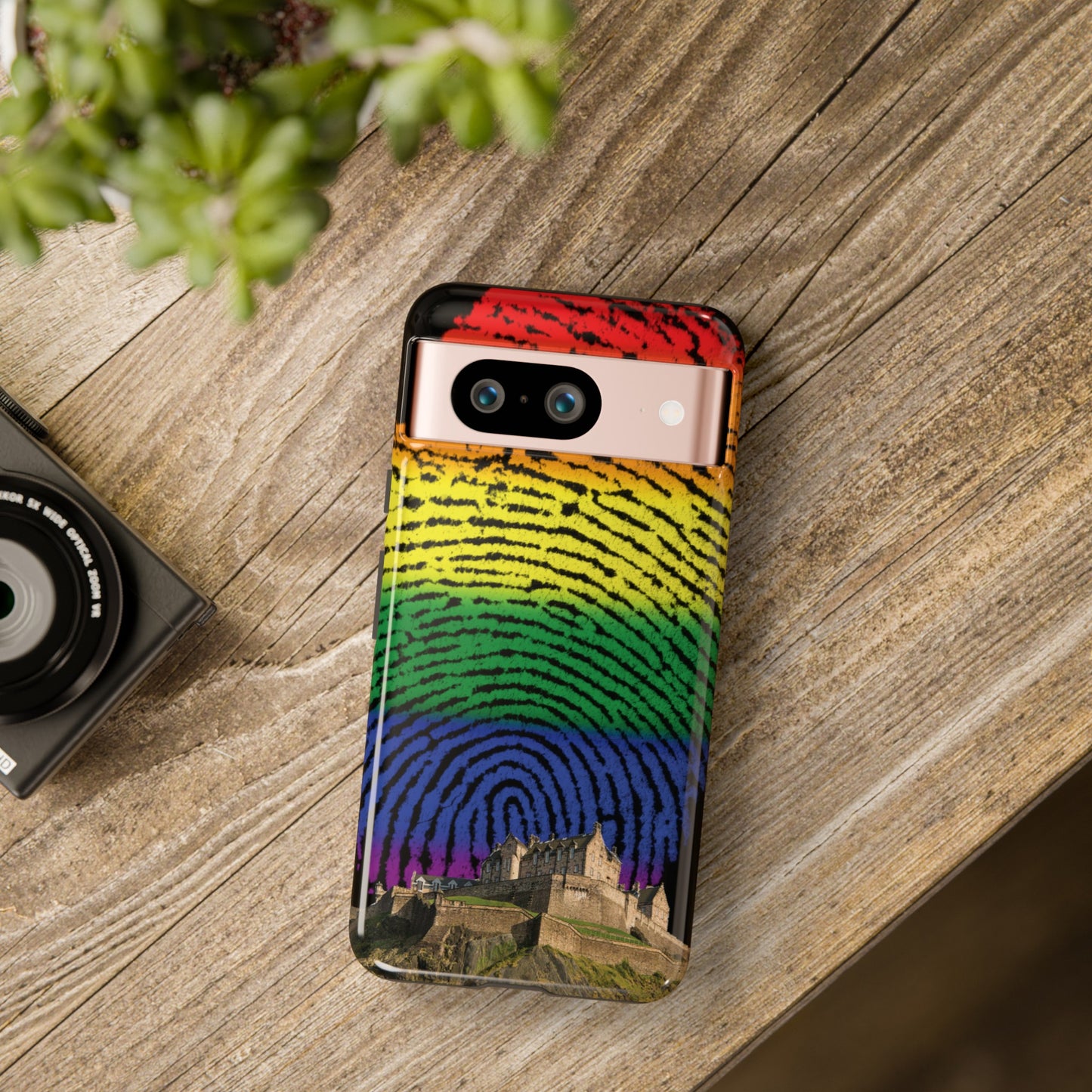 Edinburgh Castle Pride Phone Case - Fingerprint, Various