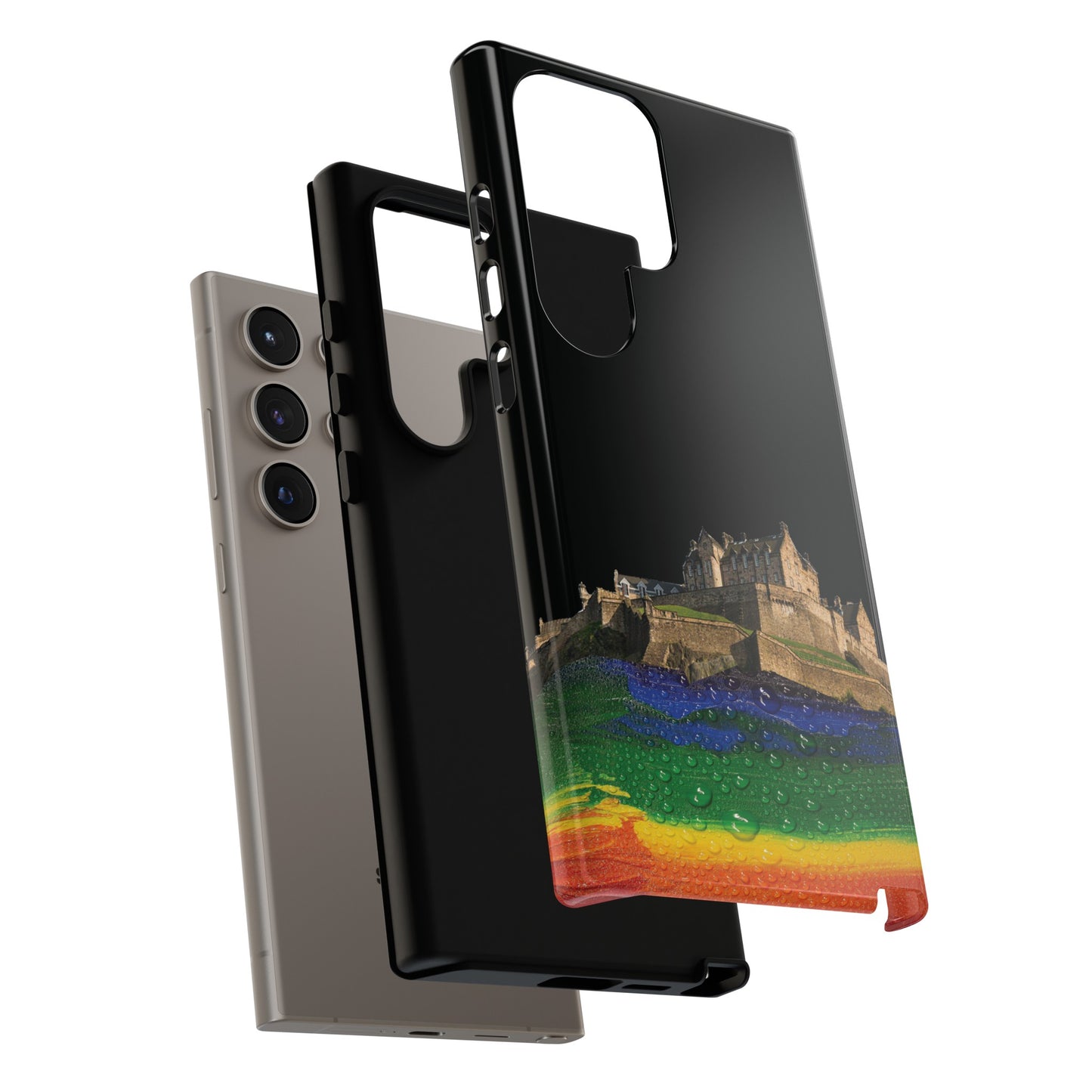 Edinburgh Castle Pride Rockface Phone Case - Rain, Various