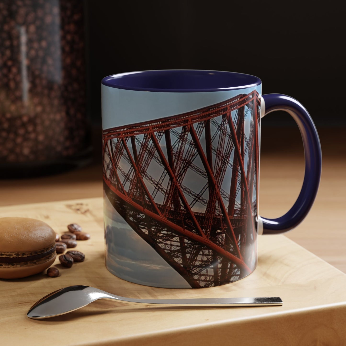 Tasses décoratives Écosse en gros plan - Scènes variées (bleu marine)