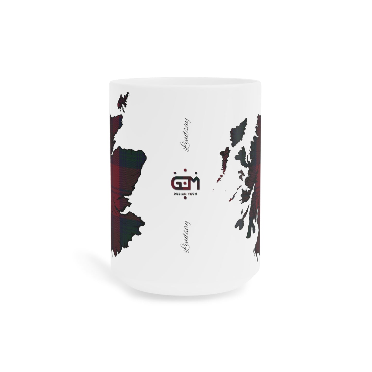 Tasse de carte de tartan d’Écosse - Lindsay Tartan, différentes tailles