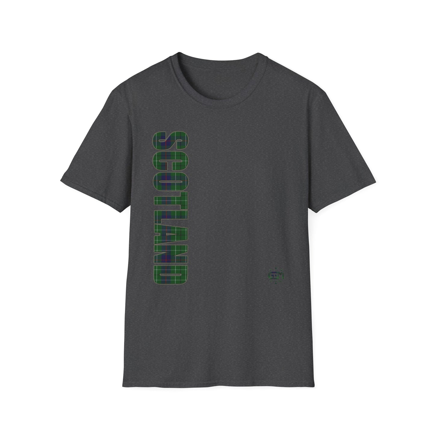 Tartan Scotland Lettrage Softstyle T-shirt unisexe, Duncan Tartan Tee