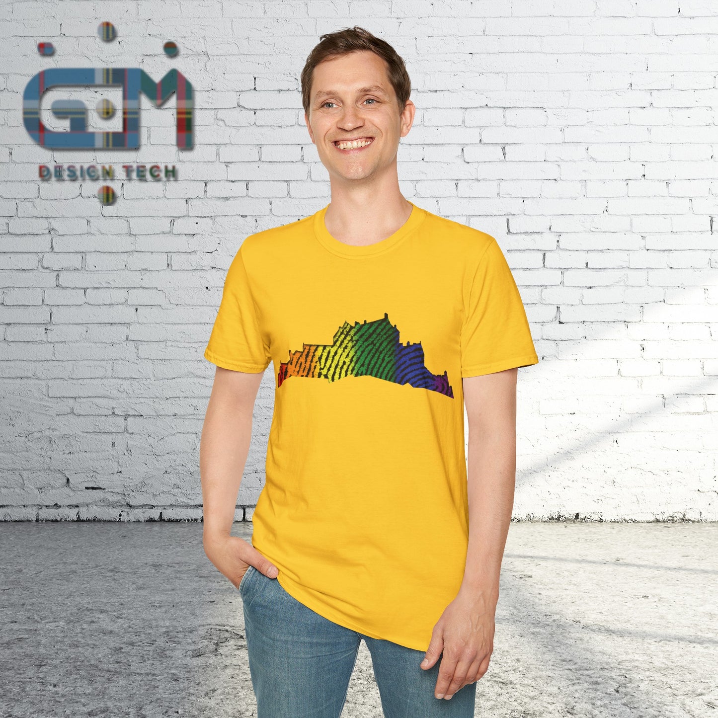 Edinburgh Castle Pride Fingerprint Art Unisex T-Shirt