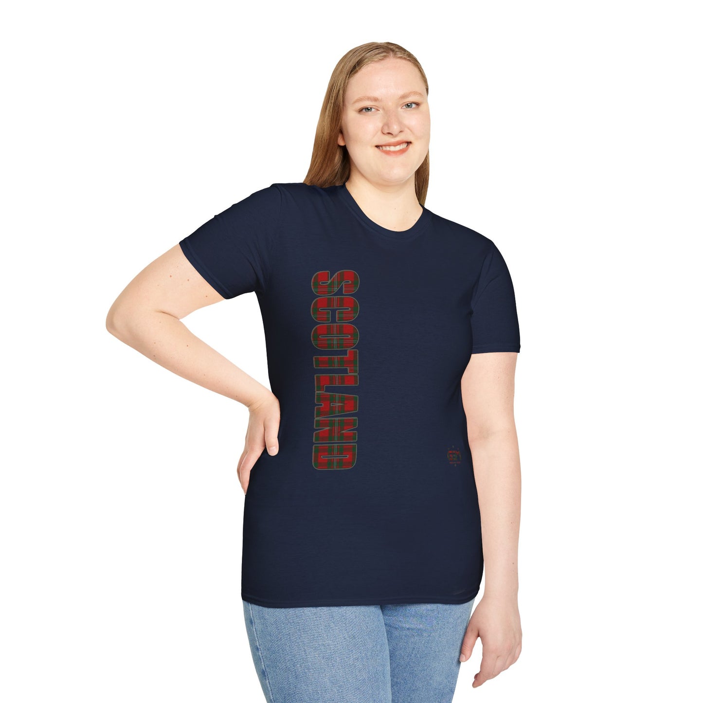 Tartan Scotland Lettrage Softstyle T-shirt unisexe, MacGregor Tartan Tee