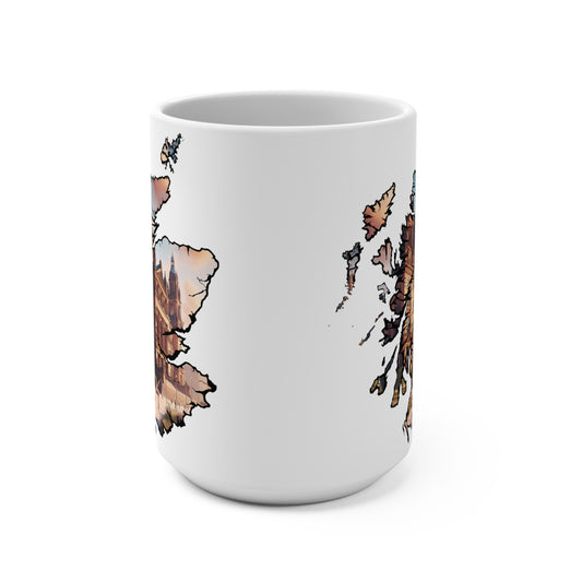 Scotland Map Mug 15oz, Kelvingrove Art Gallery & Museum, Glasgow