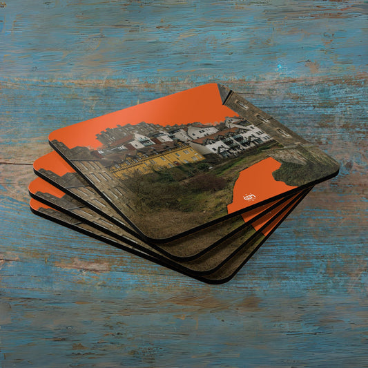 Scotland Up Close Cork Coaster Set - Photo Silhouettes