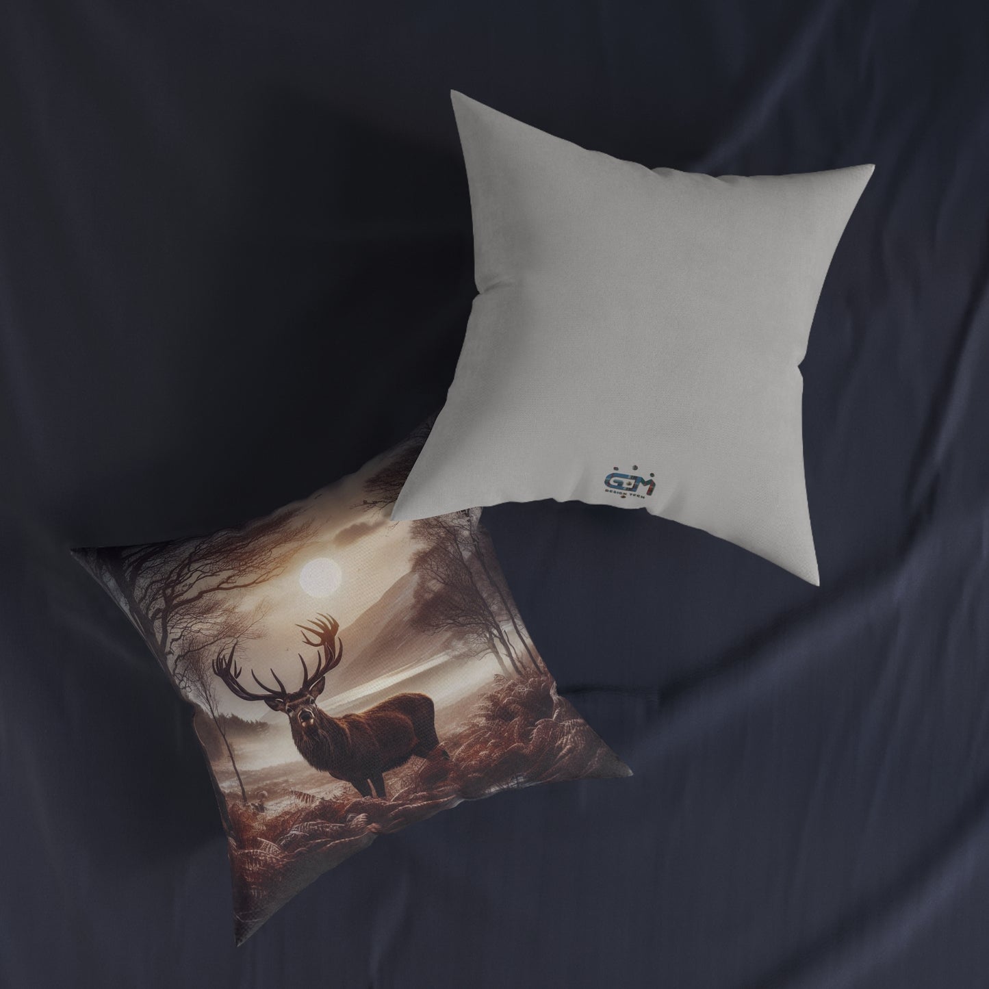 وسائد مربعة اسكتلندية موسمية، بأحجام مختلفة