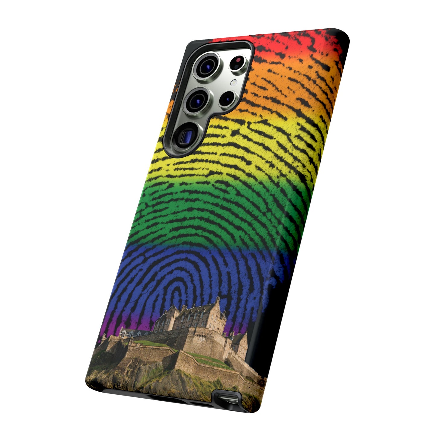 Edinburgh Castle Pride Phone Case - Fingerprint, Various