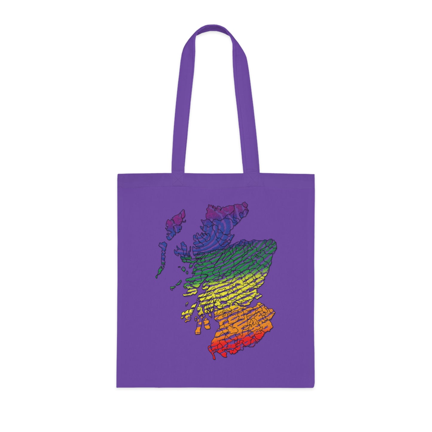 Carte du clan d'empreintes digitales Scotland Pride Tote bag doublé
