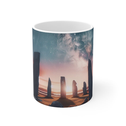 Callanish Standing Stones Mug - Isle of Lewis, Coffee Cup, Tea Cup, Scotland, White