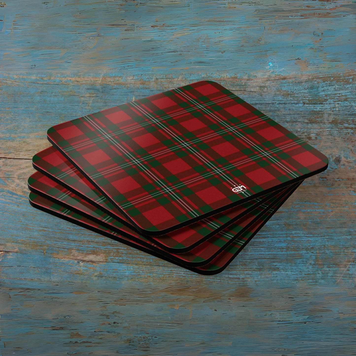 Scottish Tartan Cork Coaster Set (M/Mc/Mac)