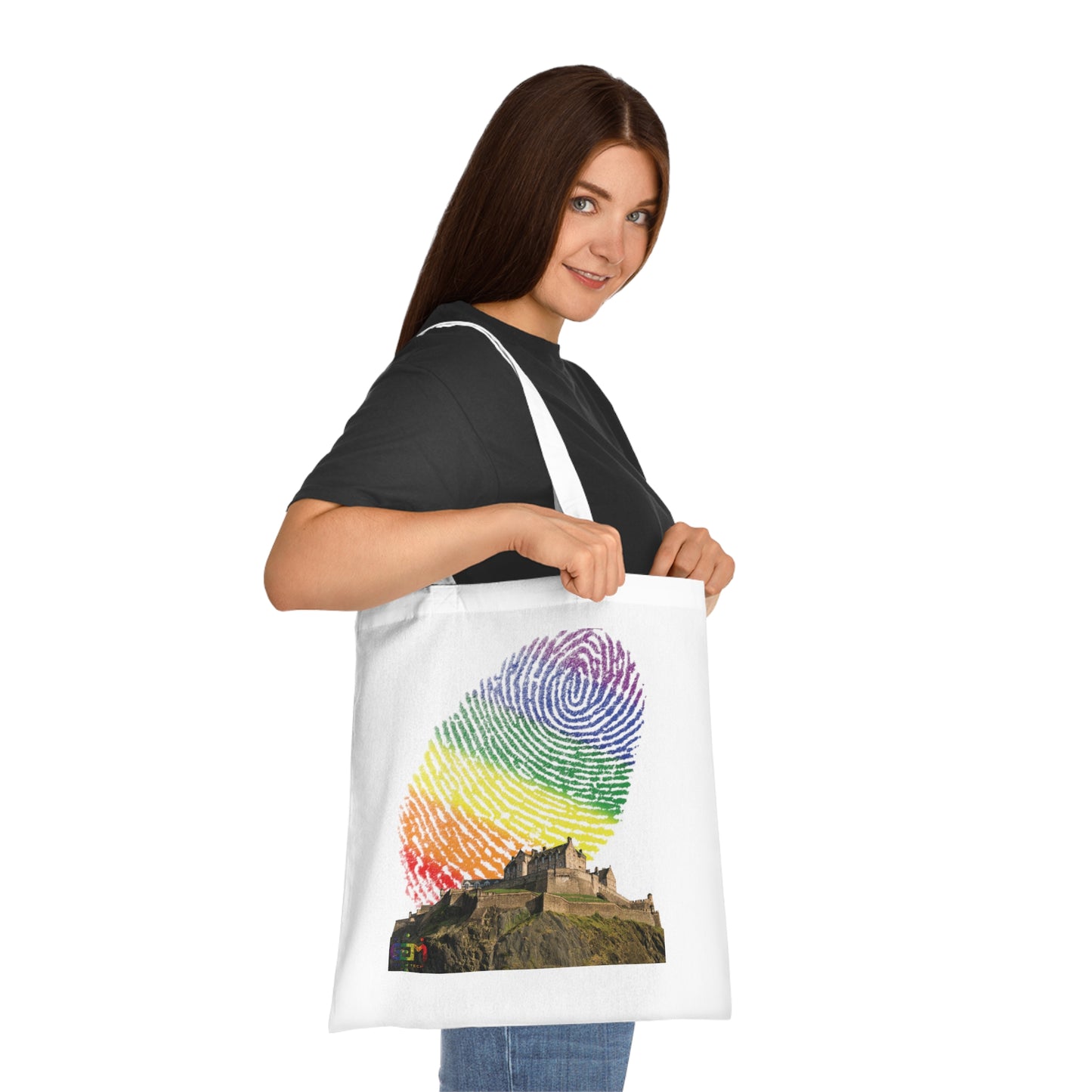 Ciel d'empreinte digitale de fierté du château d'Édimbourg Tote bag doublé