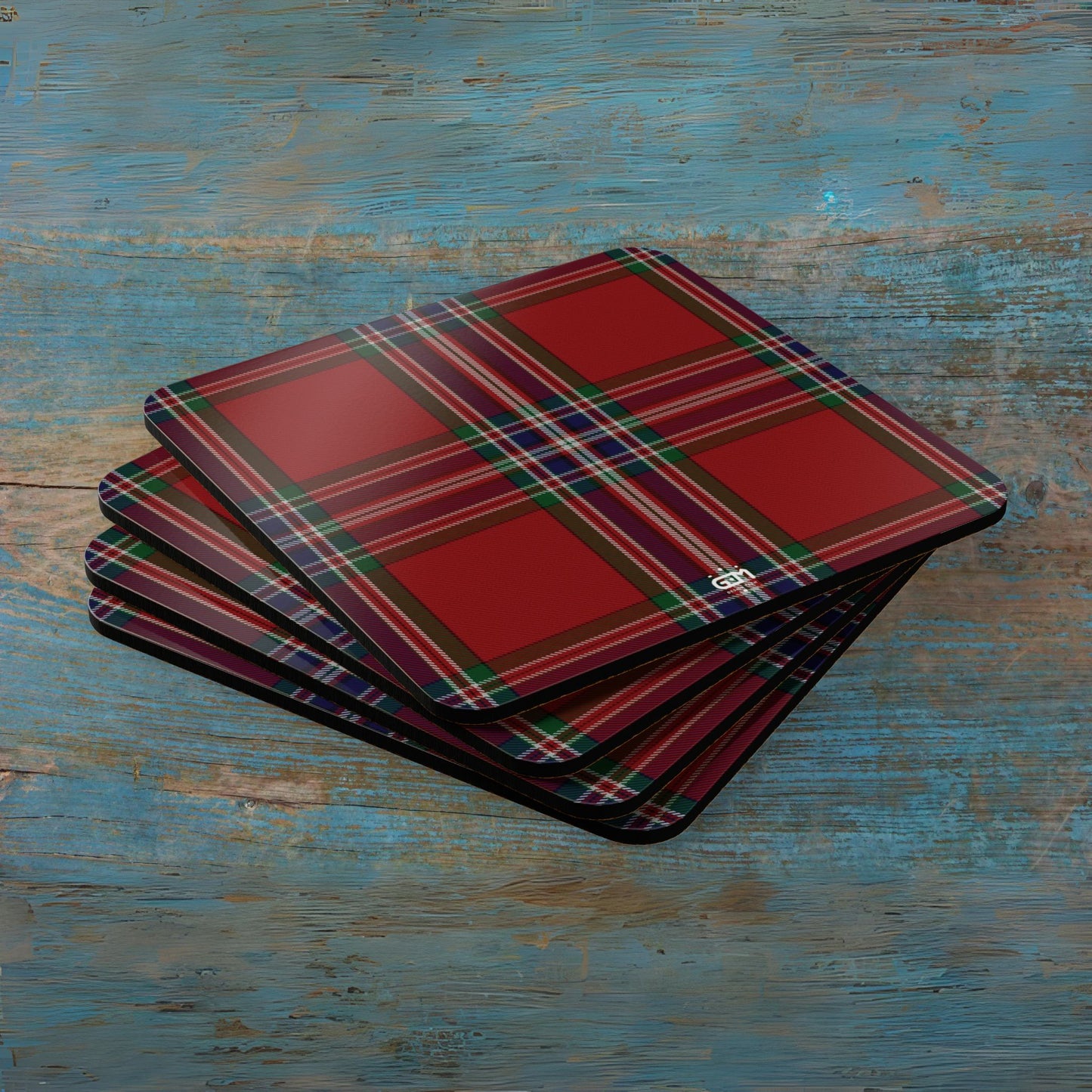 Scottish Tartan Cork Coaster Set (M/Mc/Mac)