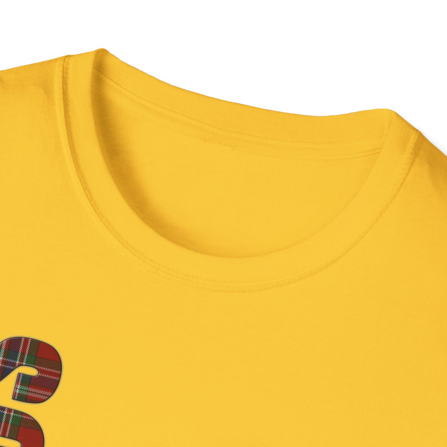 Tartan Scotland Lettrage Softstyle T-shirt unisexe, MacFarlane Tartan Tee
