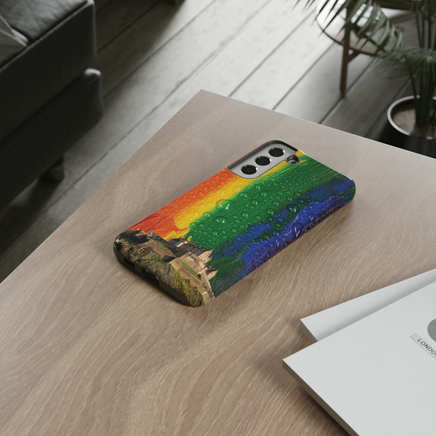 Edinburgh Castle Pride Phone Case - Rain, Various