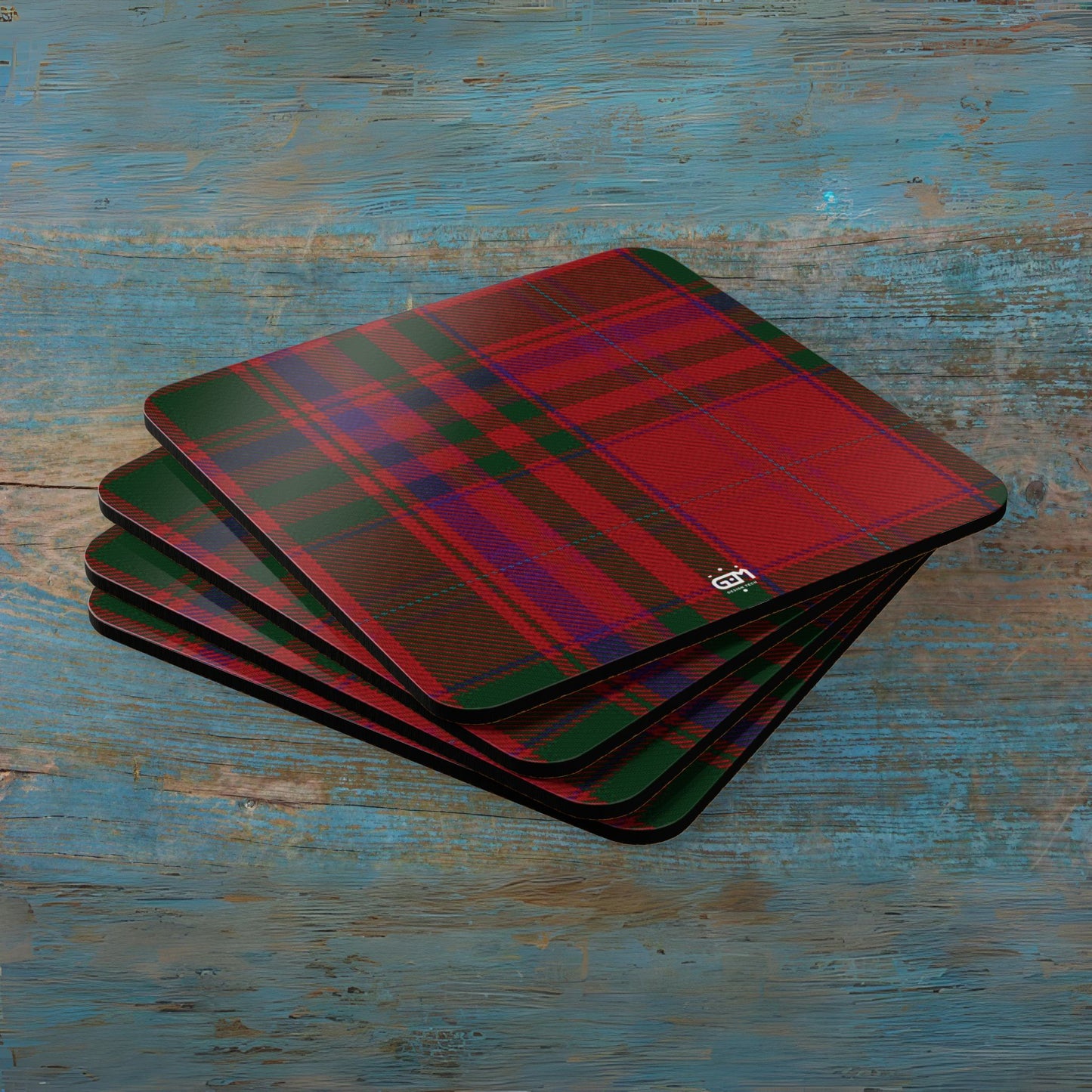 Scottish Tartan Cork Coaster Set (M/Mc/Mac)