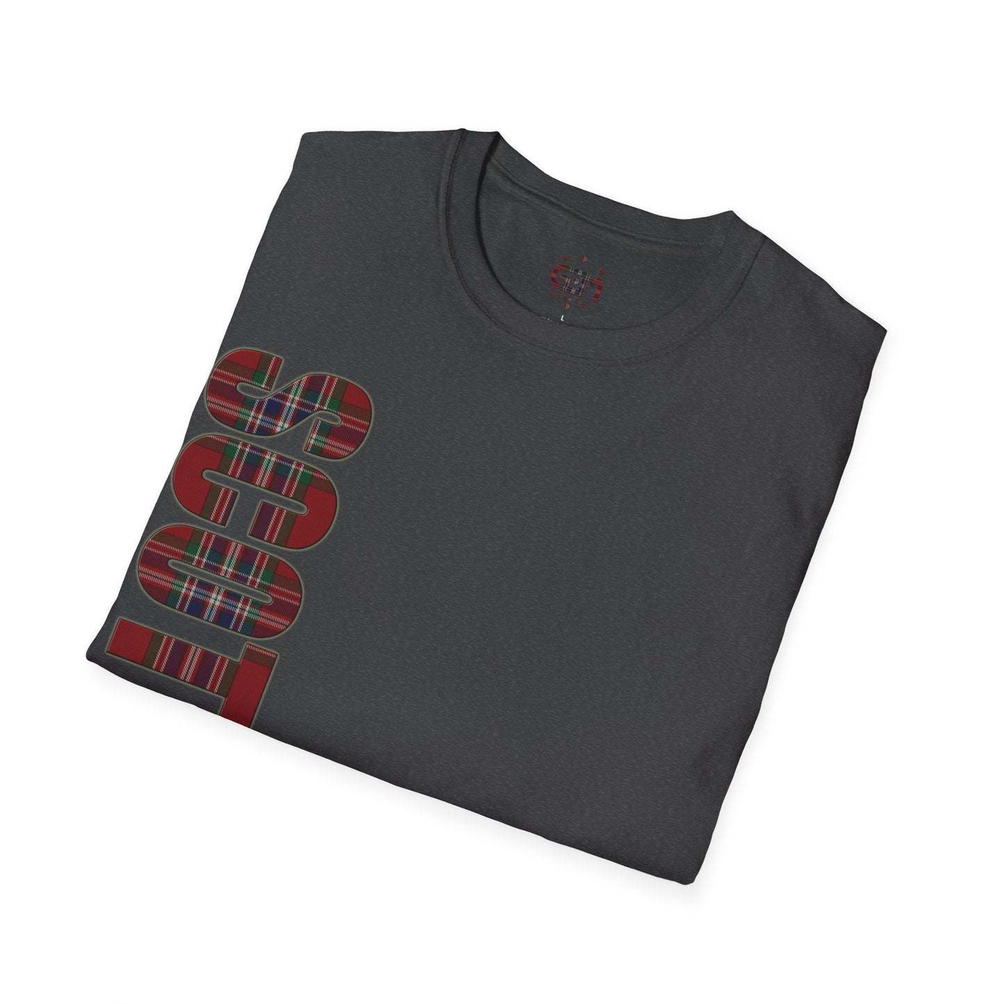تي شيرت اسكتلندا بحروف MacFarlane Tartan Softstyle، تي شيرت للجنسين، ألوان مختلفة