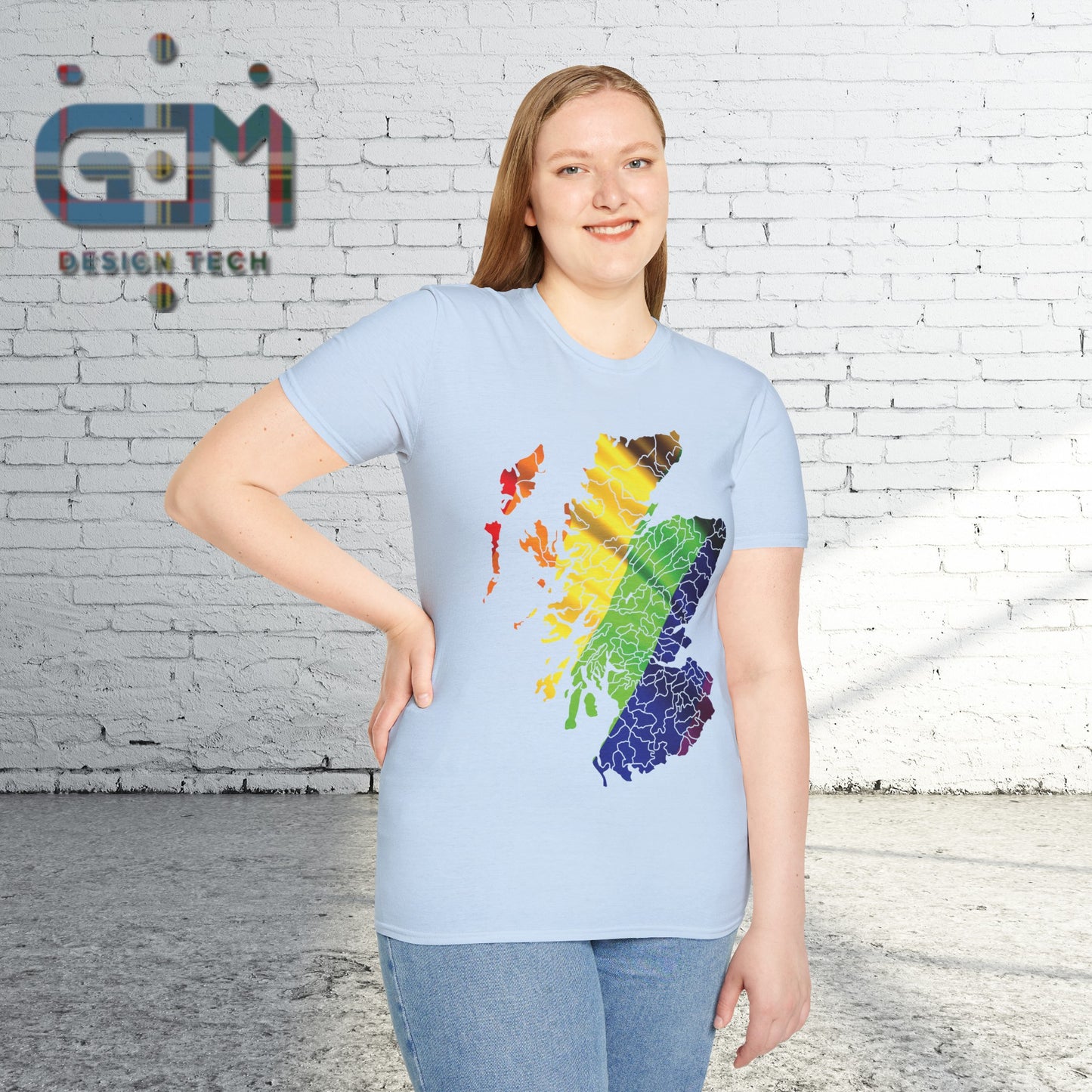 Scotland has PRiDE Flag Clan Regions Map Unisex T-Shirt, Various Colours