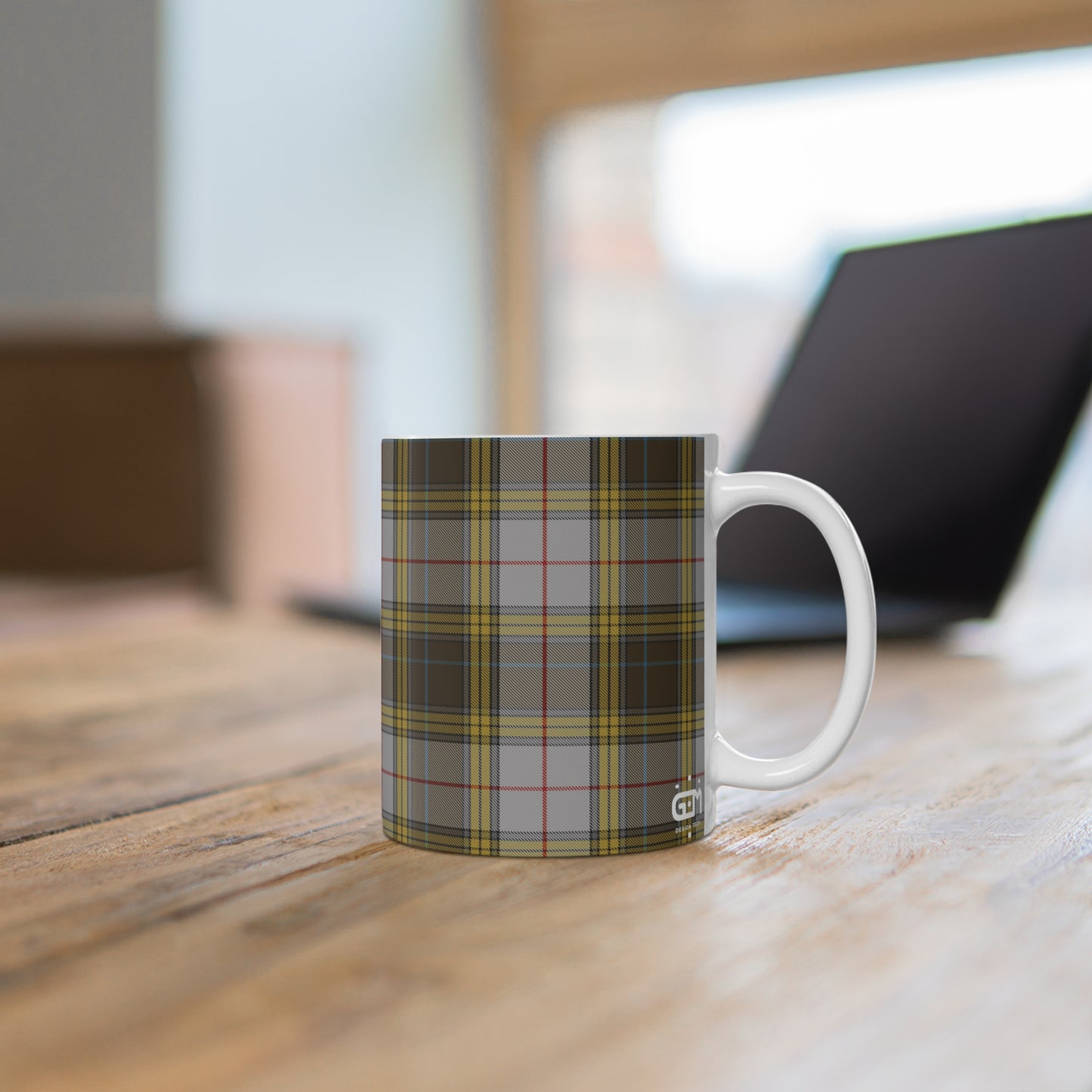 Scottish Tartan Mug 11oz, Buchanan Dress Tartan