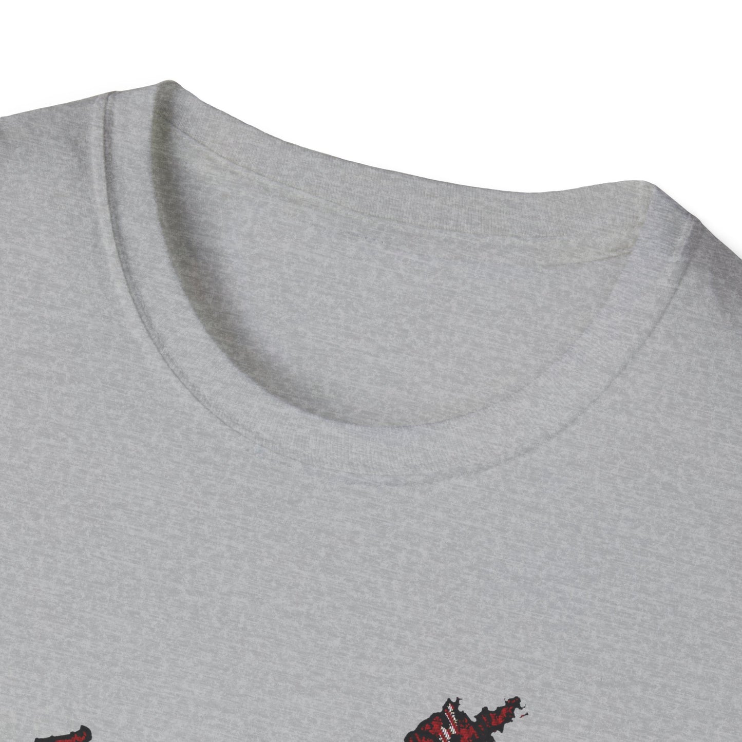 Tartan Scotland Map Softstyle Unisex T-Shirt - Stewart Royal Tartan Tee