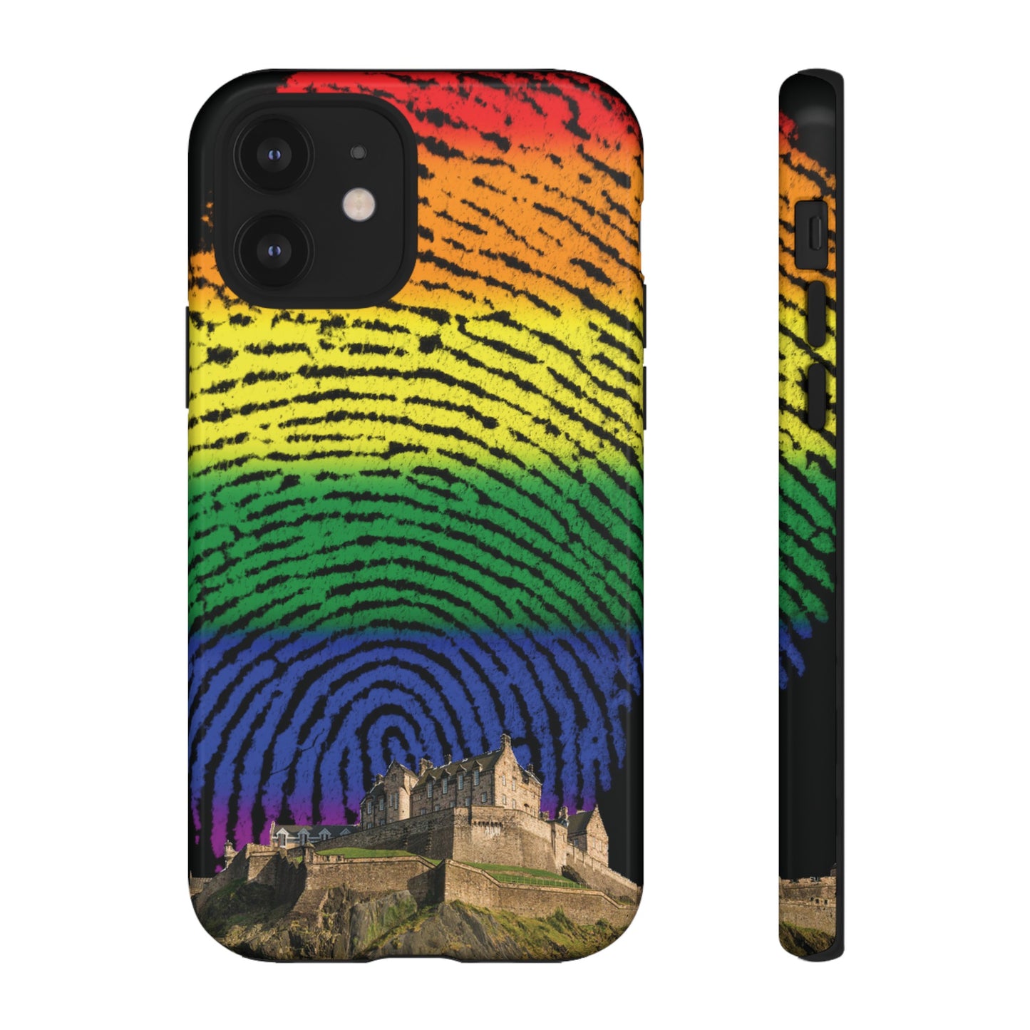 Edinburgh Castle Pride Phone Case - Fingerprint, Various