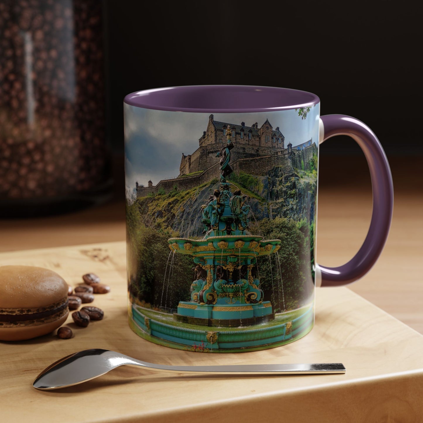 Tasses décoratives « Écosse en gros plan » - Scènes variées (violet)