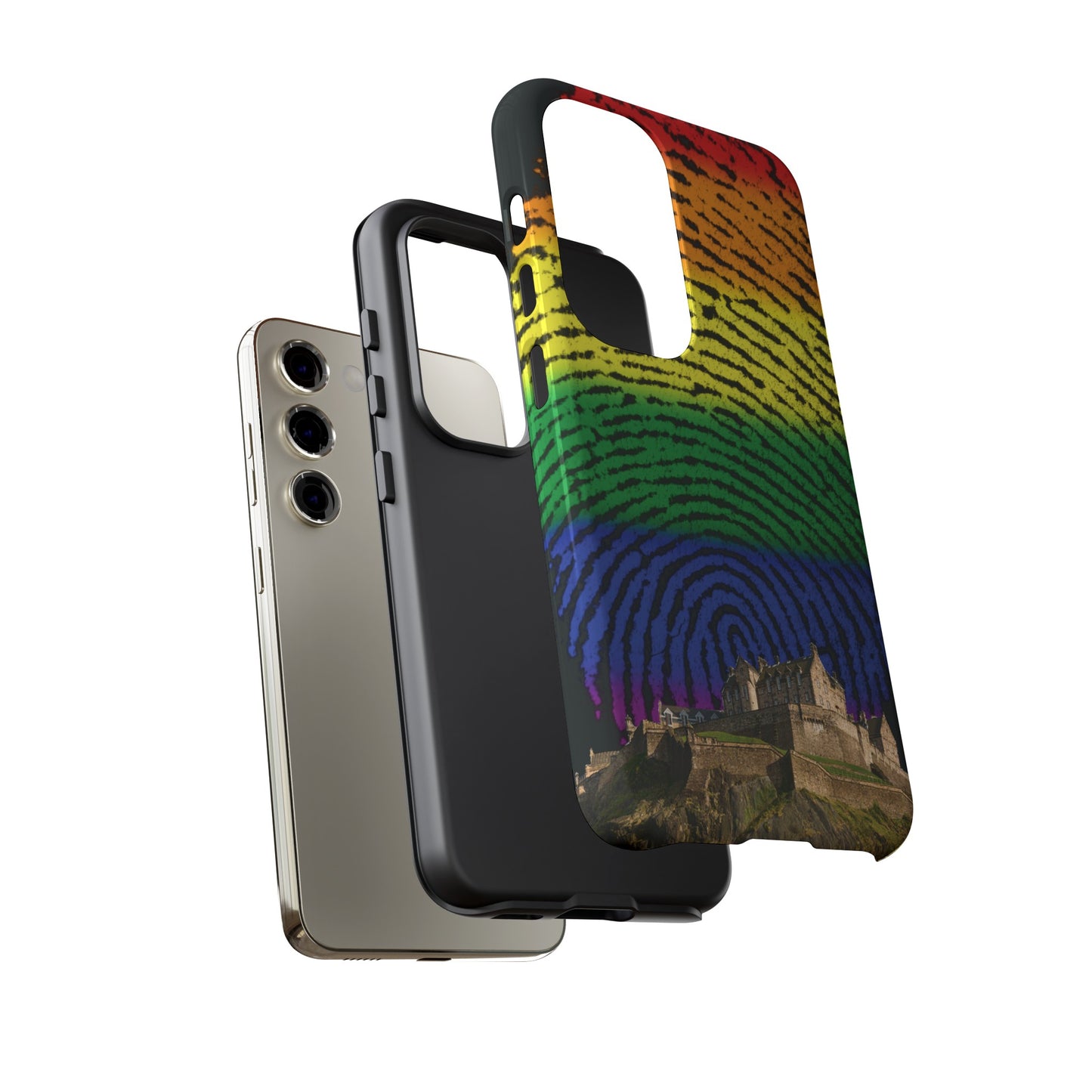 Edinburgh Castle Pride Phone Case - Fingerprint, Various