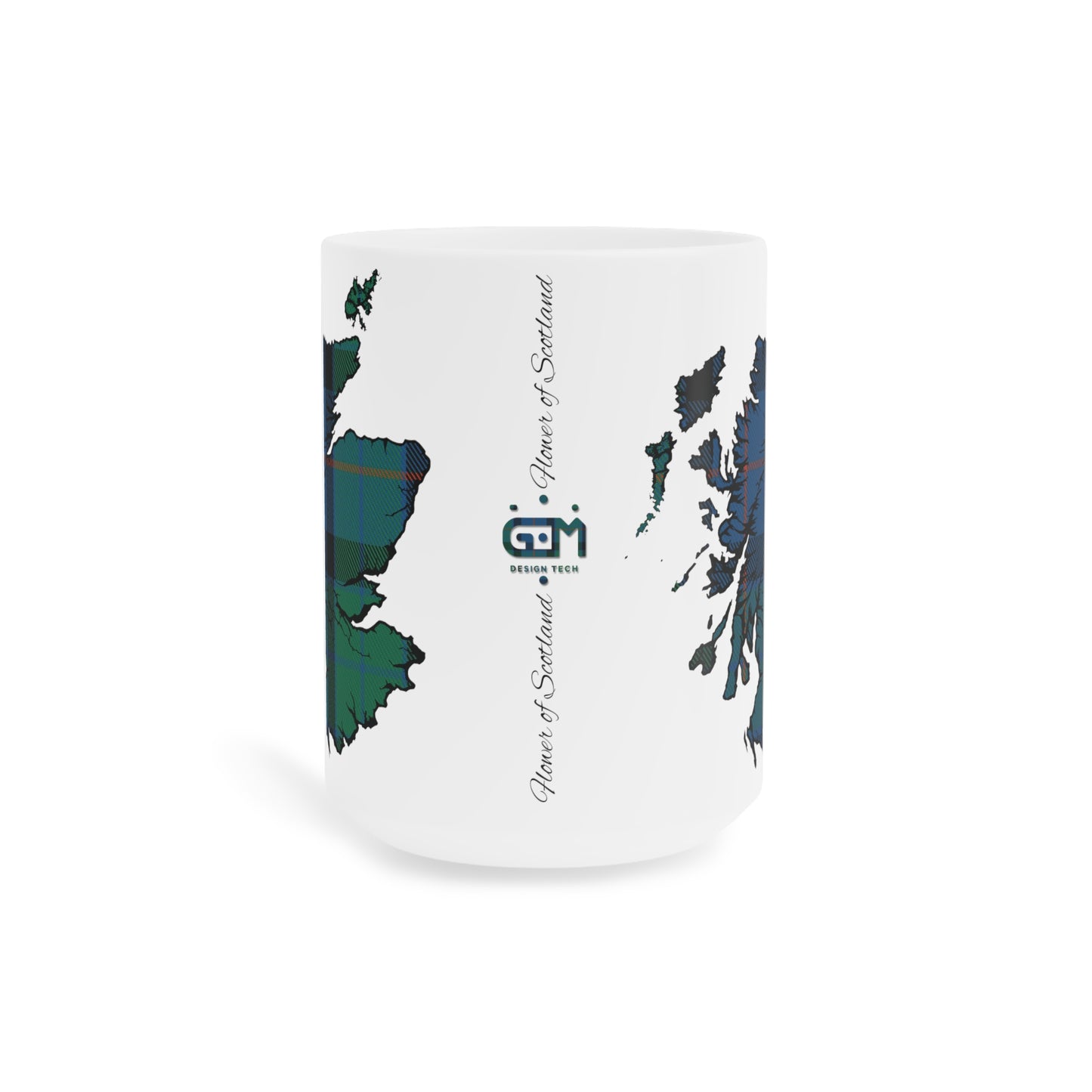 Tasse de carte de tartan d’Écosse - Tartan de fleur d’Écosse, différentes tailles