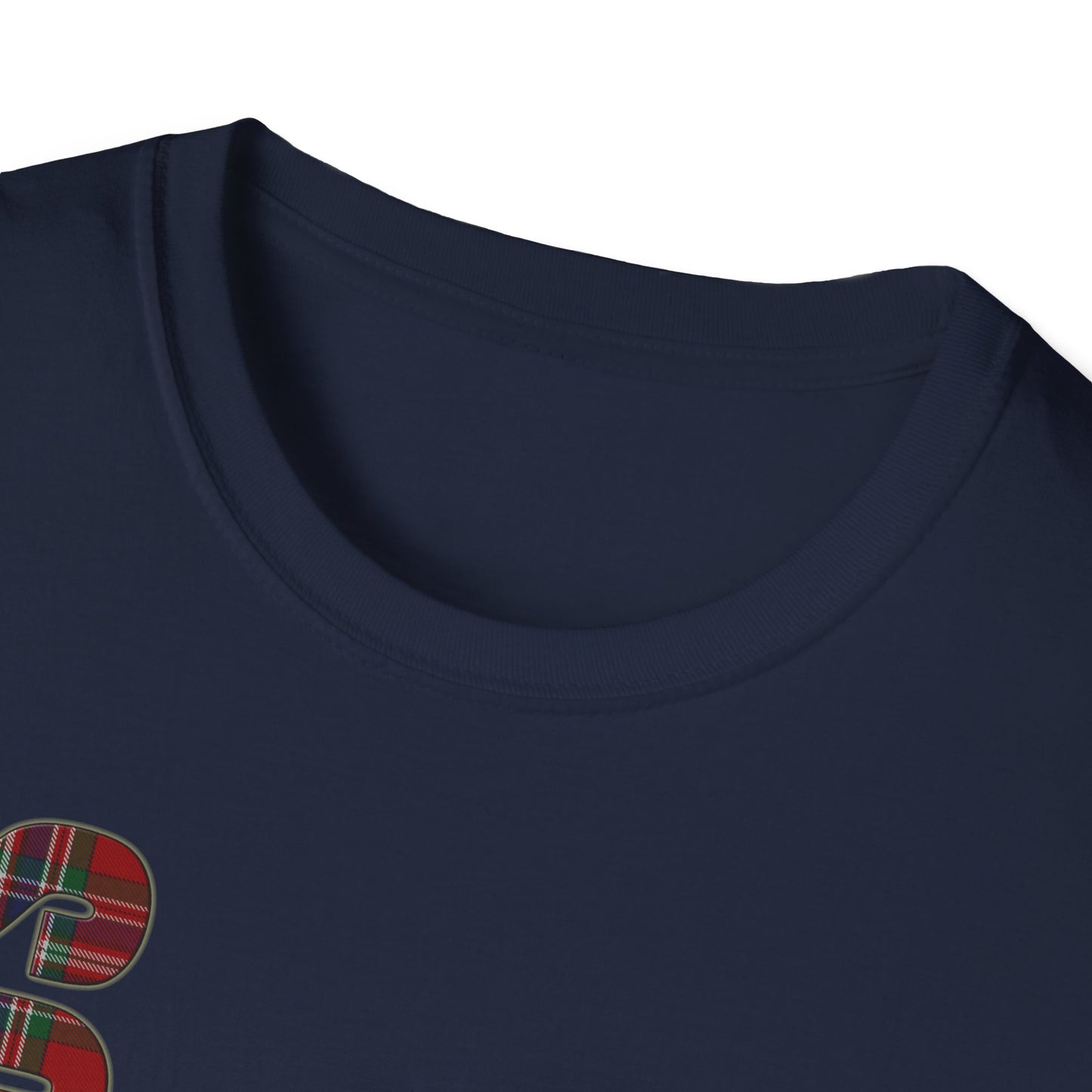 Tartan Scotland Lettrage Softstyle T-shirt unisexe, MacFarlane Tartan Tee