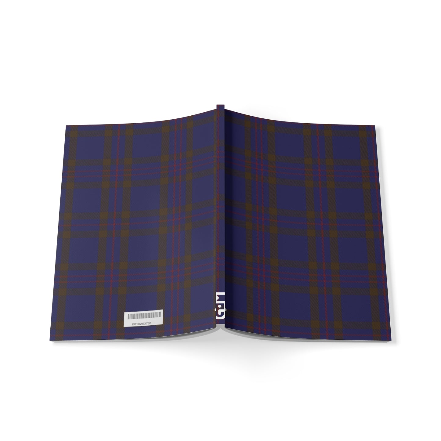 Carnet de notes A5 à couverture souple avec motif tartan écossais - Elliot