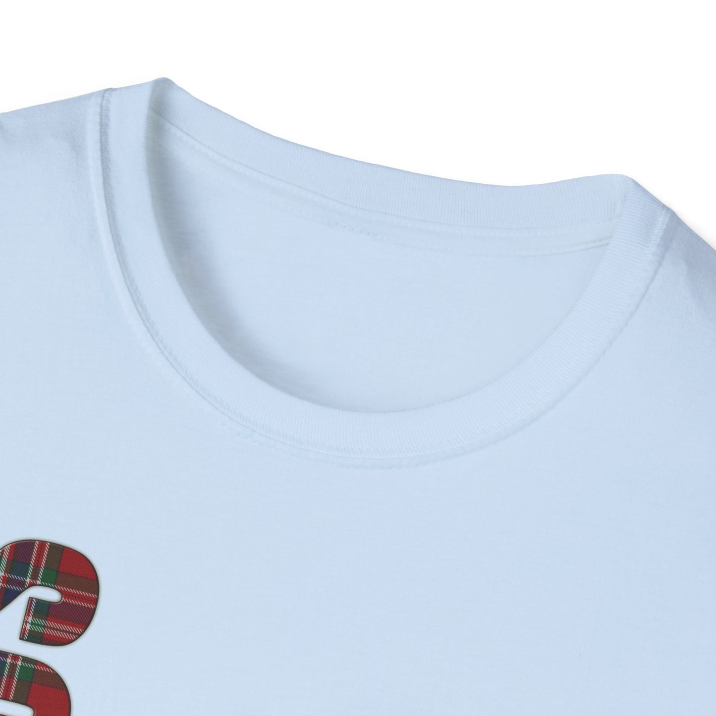 Tartan Scotland Lettrage Softstyle T-shirt unisexe, MacFarlane Tartan Tee
